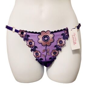2/$20 Brand new purple flower lace T-backs underwear panties